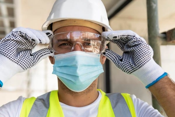 gafas de seguridad graduadas en el trabajo