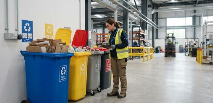 Clasificación de residuos con códigos LER en una empresa
